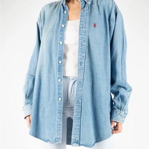 Vintage Ralph Lauren denim shirt size L